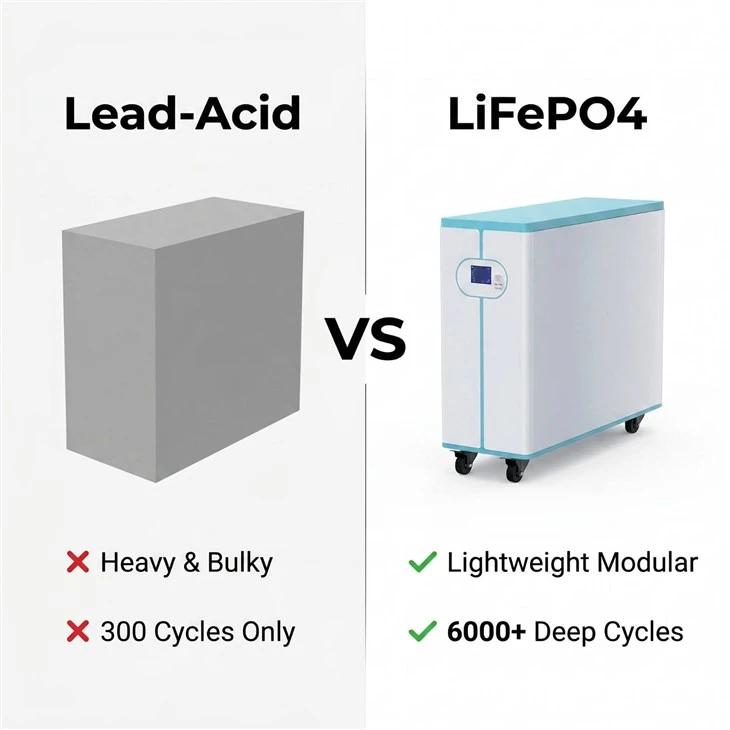 Mutian 300AH51.2V LiFePO4 Battery factory